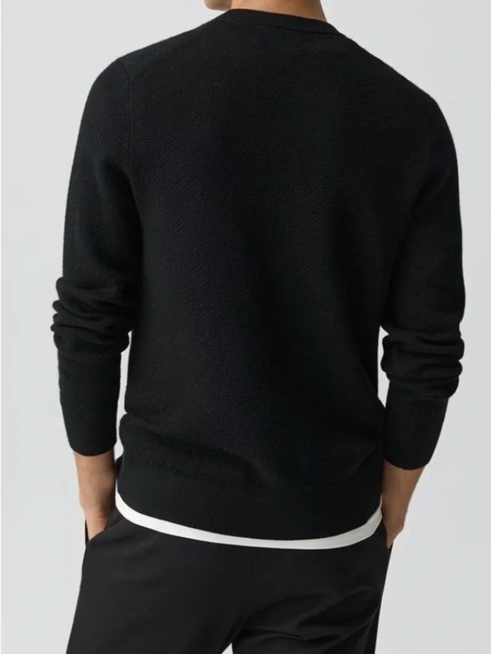 Theory Men's Merino Wool Crewneck Sweater Size L Retail $245 Unisex